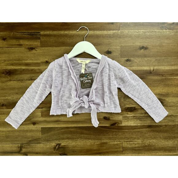 NWT Matilda Jane Can You Imagine Knit Wrap Tie Purple Long Sleeve Sweater 2 - Picture 2 of 6